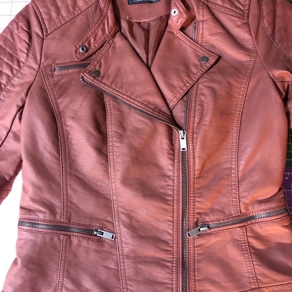 EUC Women’s Anno 1995 ONLY Faux Leather Moto Jacket